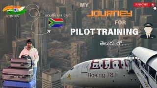 My First International Flight: India to South Africa for Pilot Training |  తెలుగు Vlog