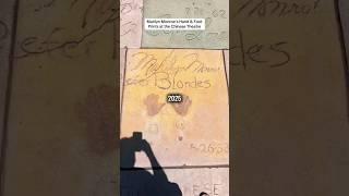 Marilyn Monroe’s Hand & Foot Prints: 2025 vs 1953