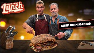 The BEST Steak Sandwich I've Ever Had | What's For Lunch feat. Chef John Manion