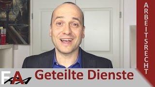 Geteilte Dienste - ist das zulässig? | Fachanwalt für Arbeitsrecht Alexander Bredereck