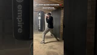BEGINNER BOXING FOOTWORK  #boxing #boxer #boxingtraining #boxingworkout #boxinglife #boxingworld