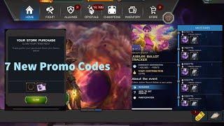 All 7 New Promo Codes! Free units | MCOC