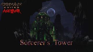 How to build  a Sorcerer's Tower in Conan Exiles Age of War - Lost Dungeon blocks | Speed Build |