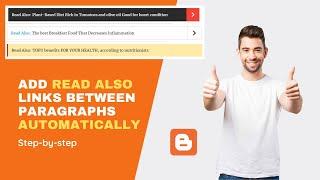 Add Read Also Links Inside your Blogger Posts Automatically