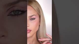 pink shimmer soft glam  #makeup