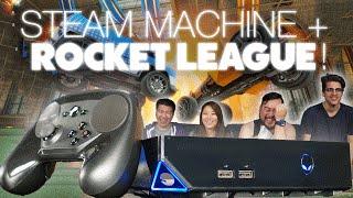 4-player Rocket League on an Alienware Steam Machine!