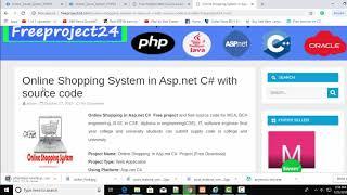 freeproject24: How to Asp.net C# Freeproject Download with source code