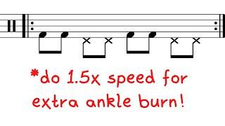 2-Minute Foot Warm Up for Bass Drum & Hi Hat 