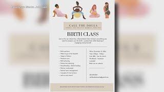 Call The Doula hosting childbirth education class