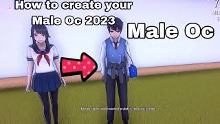 How to create your Male Oc 2023/Yandere Simulator Tutorial #yanderesimulator #tutorial #game #2023