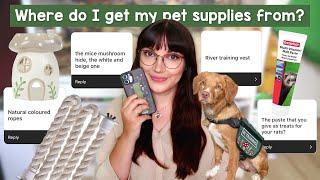 Where do I get all my pet supplies from? Q&A