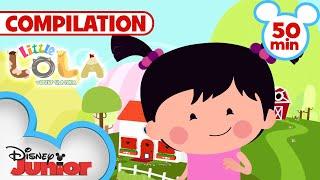 Little Lola Visits the Farm  | Compilation | Kids Songs & Nursery Rhymes | @disneyjr