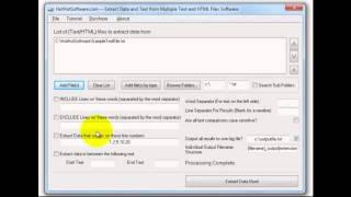 How to Extract Data and Text from Multiple Text and HTML Files