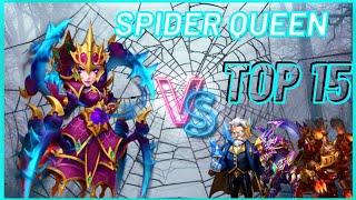 Spider Queen Vs Top 15 Hero Of Castle Clash