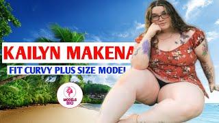 Kailyn Makena Biography, BBW curvy plus size model, wiki, net worth, height, weight.