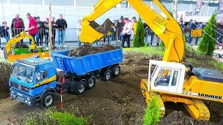 HUGE RC MODEL TRUCKS, BIG RC MACHINES, XXL RC EXCAVATORS, MASSIVE RC WHEEL LOADER, GIANT RC TRACTORS