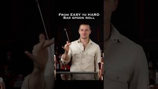 EASY / MEDIUM / HARD “Bar spoon rolls” #flairbartending #bartender #cocktail