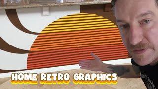 How to paint retro SUPERGRAPHICS in your home