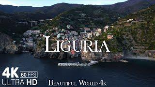 Liguria, Italy 4K - A Journey Along The Most Beautiful Coastline in The World - Calming Music