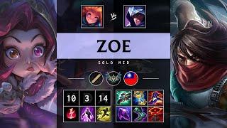 Zoe Mid vs Talon - TW Challenger Patch 25.08