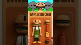 Sprunki Oc: Mr Burger (Human Action Figure Unboxing)