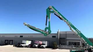 IMER GERRIS 800 - VID 5 - OPERATIONS - lowering of legs - unfolding of boom - boom movement