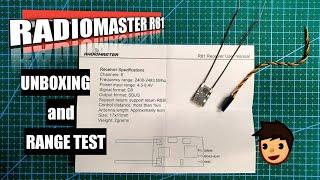 RADIOMASTER R81 unboxing and range test with Jumper T18 Pro