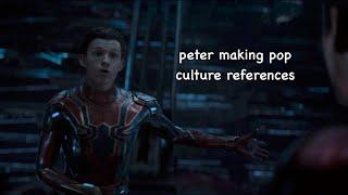 peter parker making pop culture references