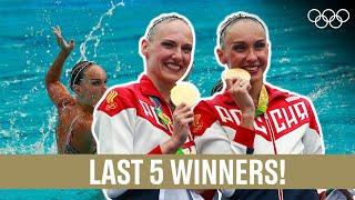 Artistic Swimming Duet  Last 5 Champions!