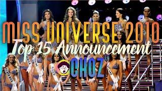 Miss Universe 2010 TOP 15 Announcement | by Choz TV