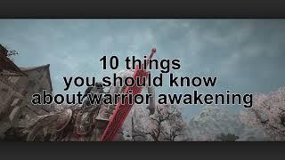 Black Desert 10 Baseline you should know about warrior awakening. Part 1.#bdo