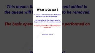 What is Queue ?#shortsfeed  #short #shortvideo #shortsfeed #shortsviral