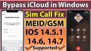 iPhone IOS 14.7, 14.6, 14.5.1 iCloud Bypass Sim Call Fix MEID/GSM | iCloud Bypass IOS 12/14