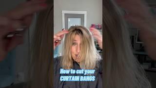 Trimming your curtain bangs at home! Easy o easy #curtainbangtutorial #trimbangs #curtainbangtrim