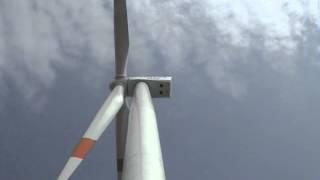 Wind turbine: emergency stop without mechanical brake