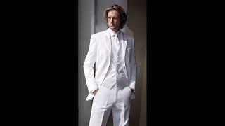 @buzzfashionofficial The White Three piece suits wedding dress | Men's White Dresses | Official