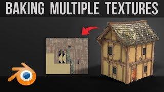 Baking Multiple Textures onto One Map | No Plugins