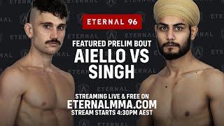 Eternal 96: Prelim Weigh Ins - Featured Bout Jon Aiello VS Ajay Deep Singh