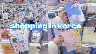 shopping in korea vlog  new 2024 diary & planners  daiso stationery haul