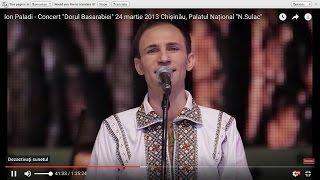 Ion Paladi - Concert  "Dorul Basarabiei" 24 martie 2013 Chișinău, Palatul Național "N.Sulac"