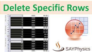 How to delete specific rows in a large data origin