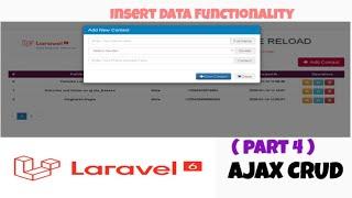  Laravel 6 Ajax Crud with No Page Reload ( with Source Code ) Part 4 INSERT DATA