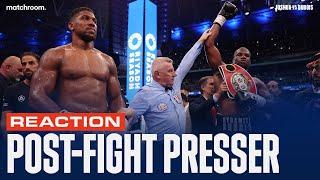 Daniel Dubois KO's Anthony Joshua: Live Post Fight Press Conference