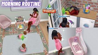 Stay At Home Mom Morning Routine With Twin Babies | The Sims Freeplay