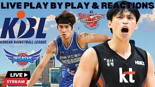 Daegu  Kgas Pegasus vs Suwon KT Soncboom I KBL Live I Play By Play & Fan Reactions