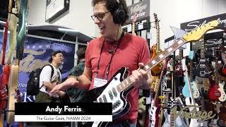 'Guitar Geek' Andy Ferris checks out the Vintage® REVO Series at NAMM 2024.