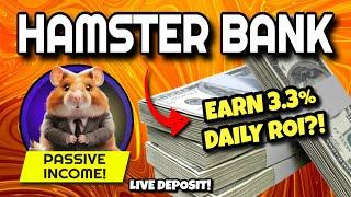 HAMSTER BANK Review (EARN 3.3% DAILY ROI?!) | Passive Income Telegram Bot On $TON Network!!