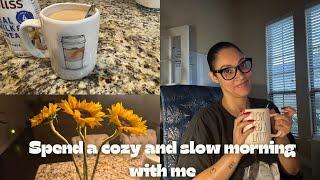 Spend a Slow and Cozy Morning with me-Fall Weather, Fruit Prep, and Coffee #vlog #cozy #morning