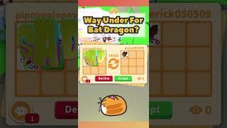 WIN FAIR OR LOSE FOR RIDE ONLY BAT DRAGON IN ADOPT ME 2024 ROBLOX #adoptme #adoptmetradng #shorts