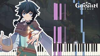 ｢Tender Strength｣ - Venti Story Quest Cutscene Genshin Impact OST Piano Cover [Sheet Music]